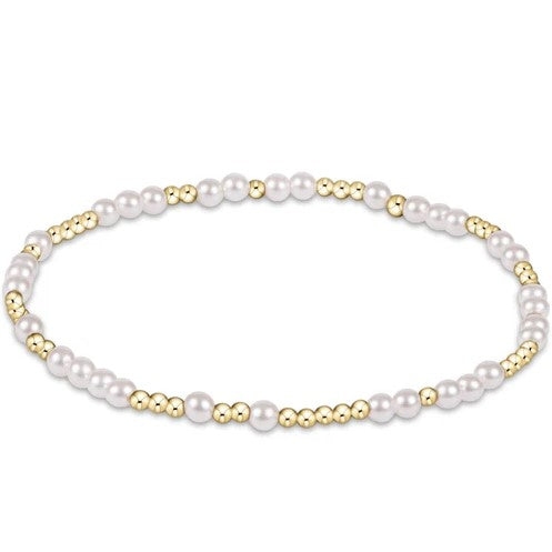 Hope Pearl Pattern 3mm Bead Bracelet