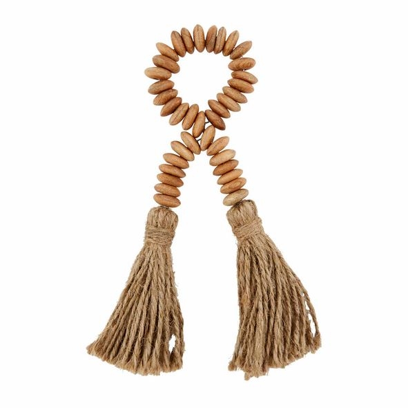 Beaded Tassel Napkin Rings, Set of 4