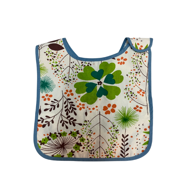 Blue Flower Bib