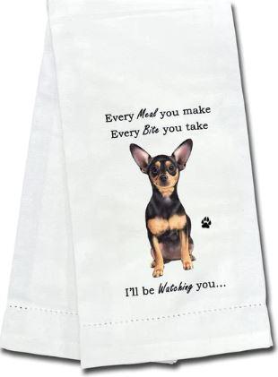 Black Chihuahua Kitchen Towel