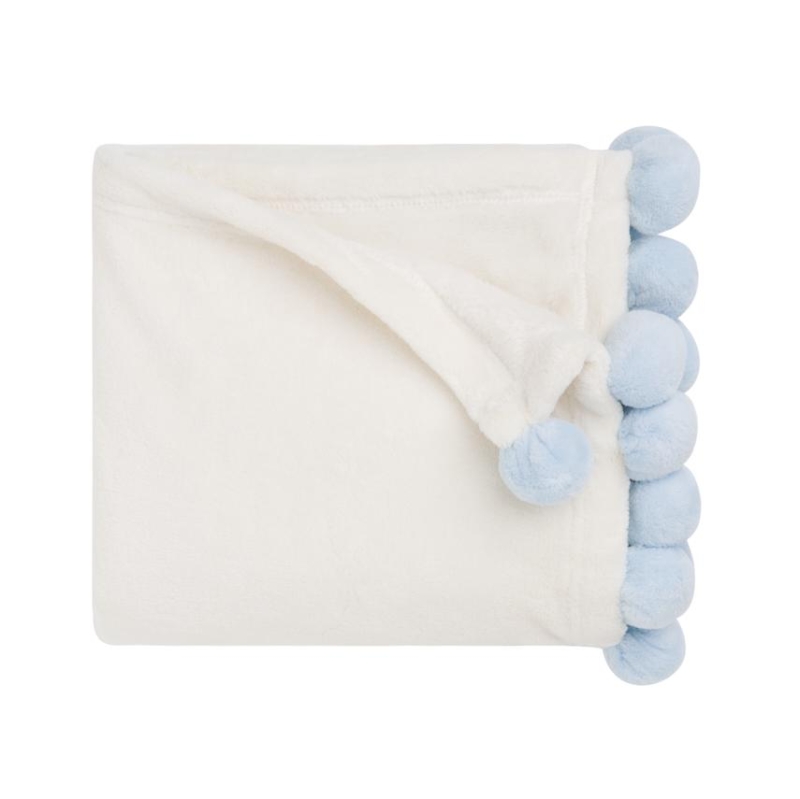 Pom-Pom Baby Blanket - Asst. Colors