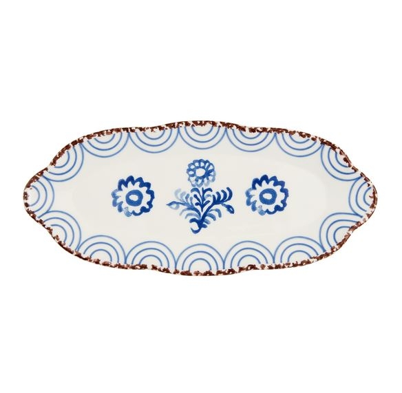 Blue Floral Everything Plate, 2 asst.