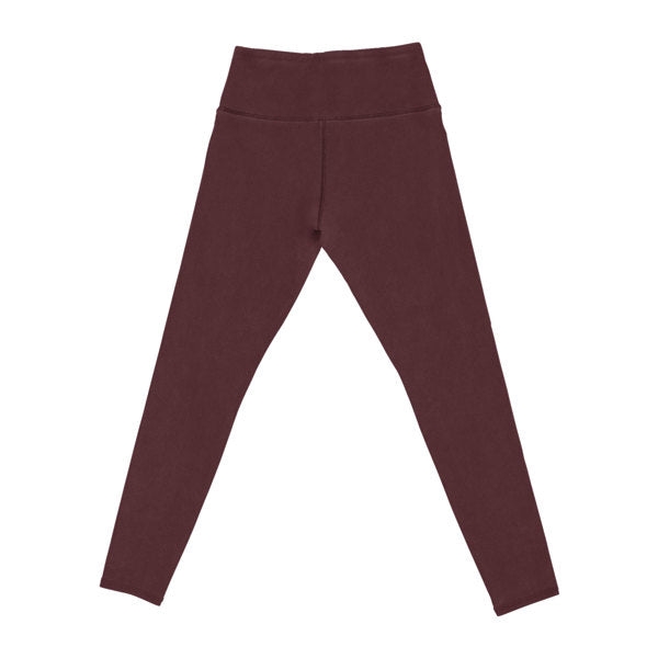 Burgundy Fleece-Lined Leggings