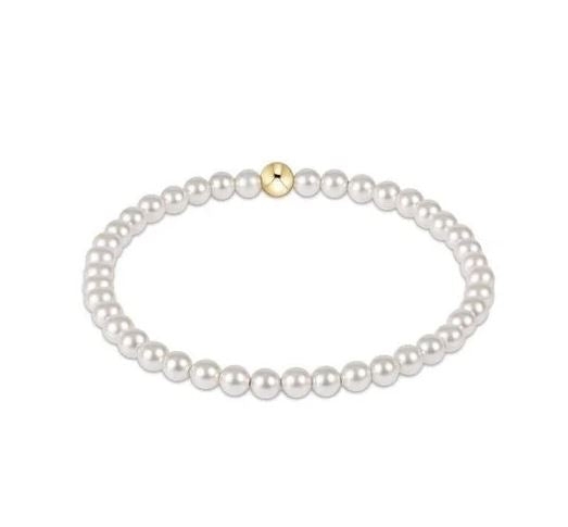 Classic Pearl 4mm Bead Bracelet