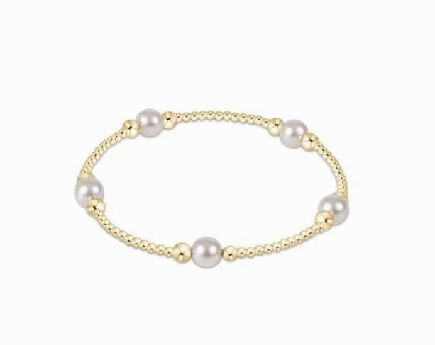 Classic Pearl Purpose 6mm Bead Bracelet