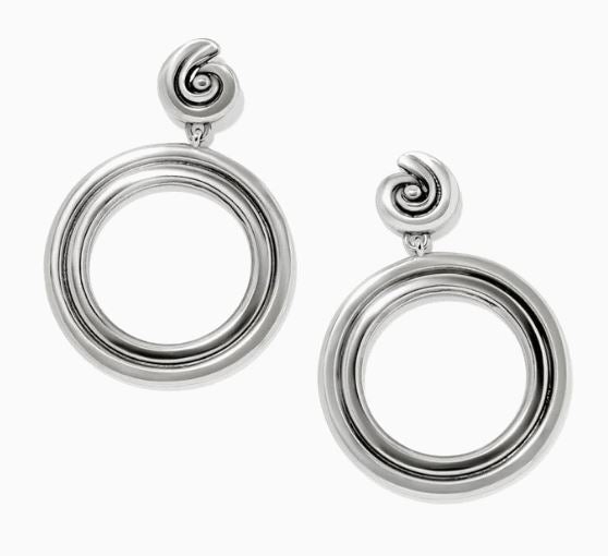 Contempo Moda Ring Post Drop Earrings