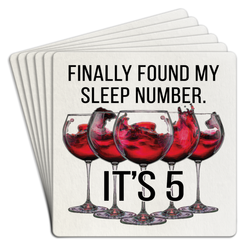 Finally Found My Sleep Number Paper Coaster 6pk