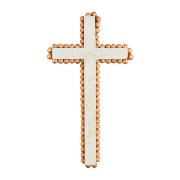 Medium Gold Bead Cross