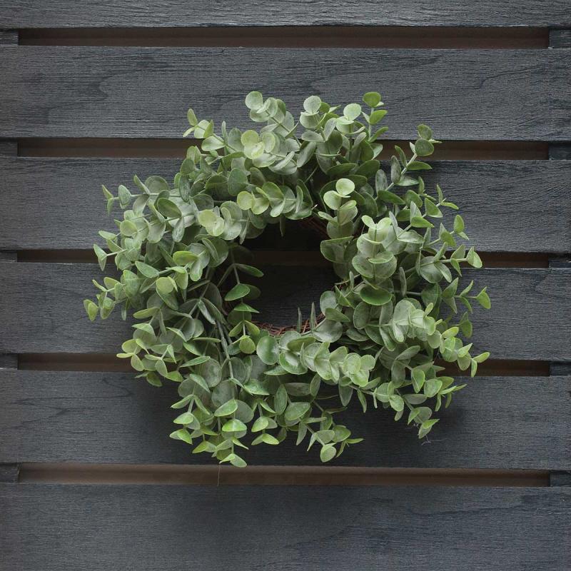 Grey Eucalyptus Mini Wreath 10.5