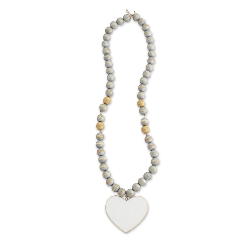 Heart Marble Decor Bead