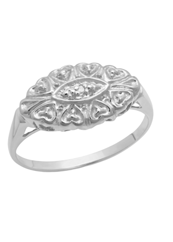 Sterling Silver Princess Ring