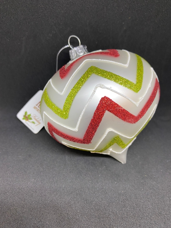 Glitter Chrevron Ornaments