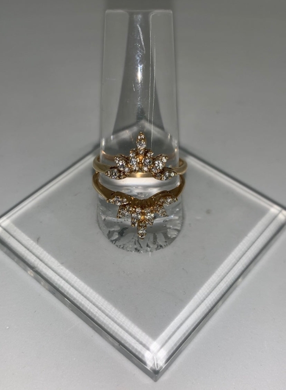 Women's Gold and Diamond Ring Wrap