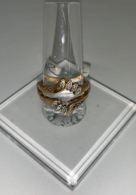 Women's Gold and Diamond Ring Wrap 1/4 Ct