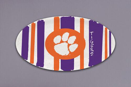 Clemson Tiger Melamine Oval Tray
