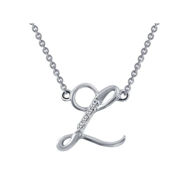Letter L Pendant Necklace