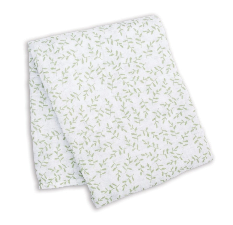 Lulujo Cotton Swaddle – Greenery
