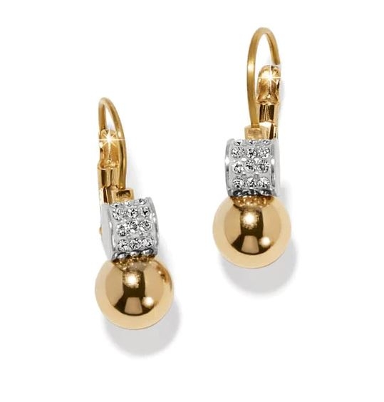 Meridian Petite Leverback Earrings- Gold