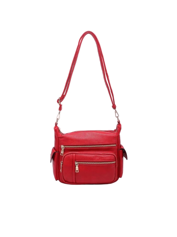 Nicole Vegan Crossbody - Red