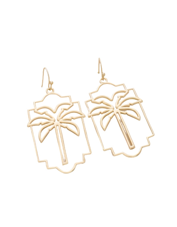 Palm Geo Earrings
