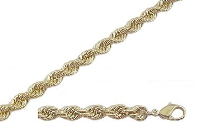 Gents Forever Gold Electroplate 7mm Rope Chain