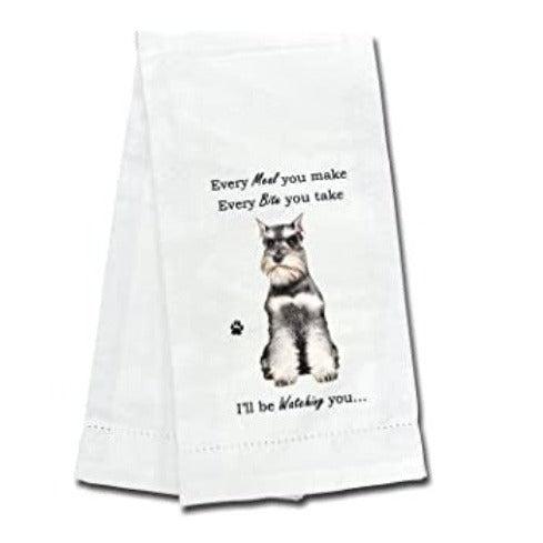 Cropped Schnauzer Kitchen Towel