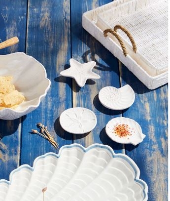 Shell Tidbit Plate, asst