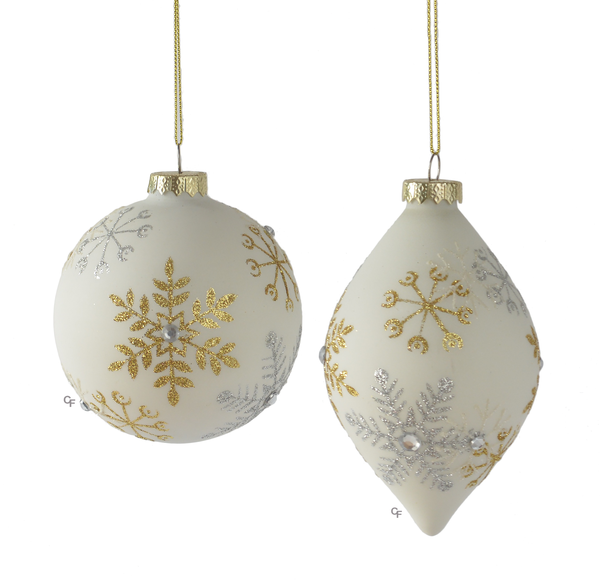 Snowflake Pattern Shape Ornaments