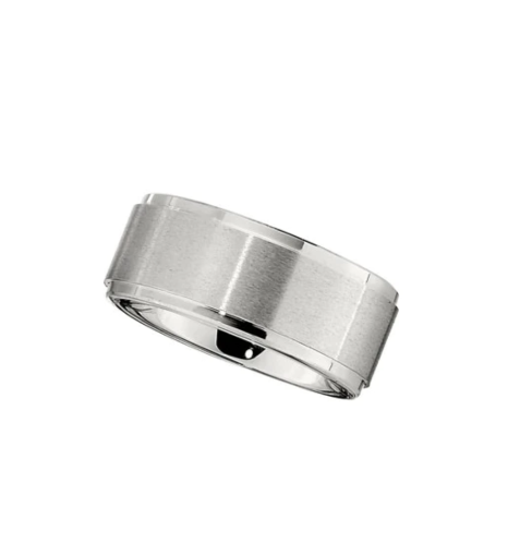 10.0mm Dura Cobalt Band with Satin Finish and Ridges