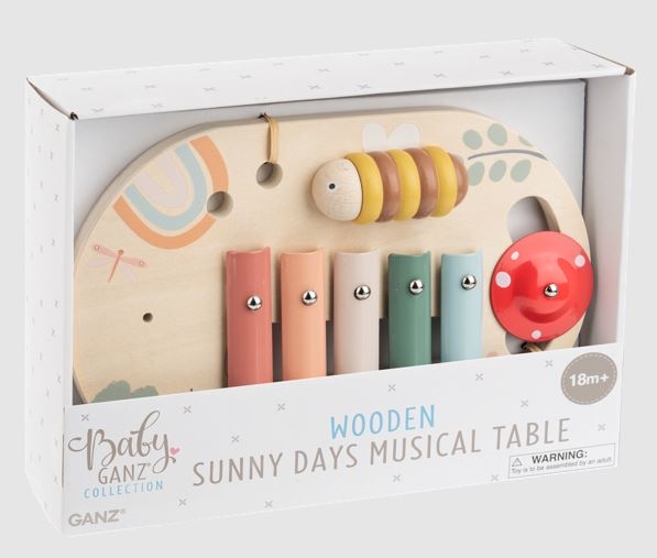 Wooden Sunny Days Musical Table