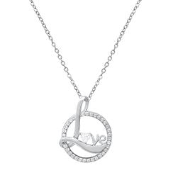Love Circle Pendant Necklace