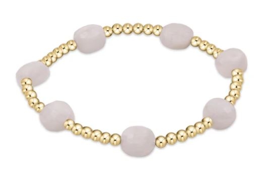 Admire Gold 3mm Bead Bracelet - Moonstone