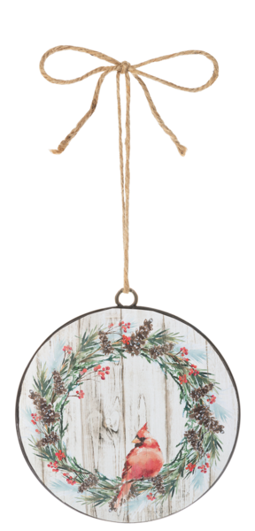 Cardinal Disk Ornament
