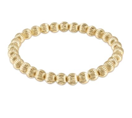 Dignity Gold 6mm Bead Bracelet