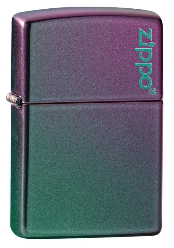 Classic Iridescent Zippo Logo Pocket Lighter