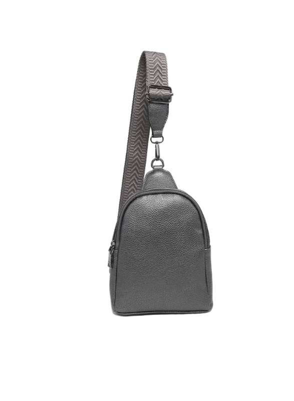 Ellen Vegan Guitar Strap Sling Bag - Gunmetal