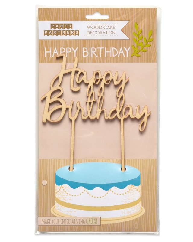 Wood Cake Decoration