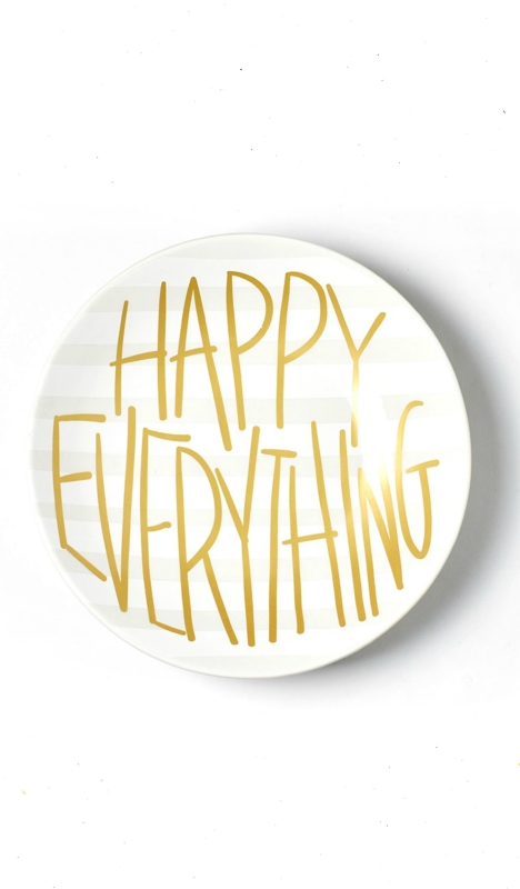 Happy Everything Black Dot Pasta Bowl