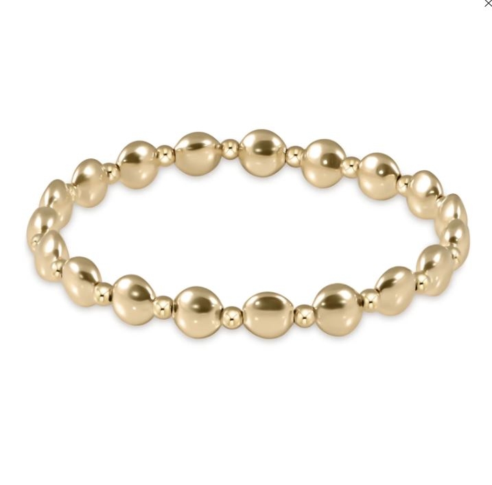 Honest Gold Grateful 6mm Bead Bracelet