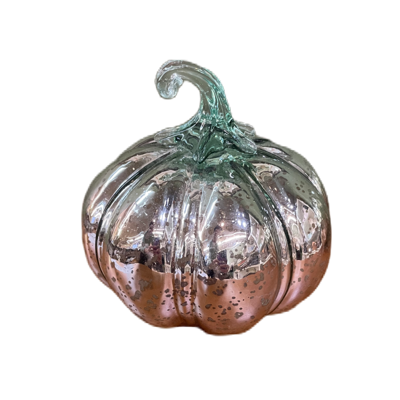 Mercury Glass Pumpkin, 2 Asst.