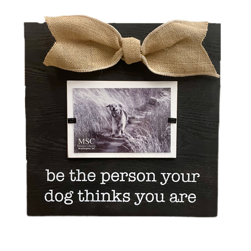 Dog Thinks Square Frame