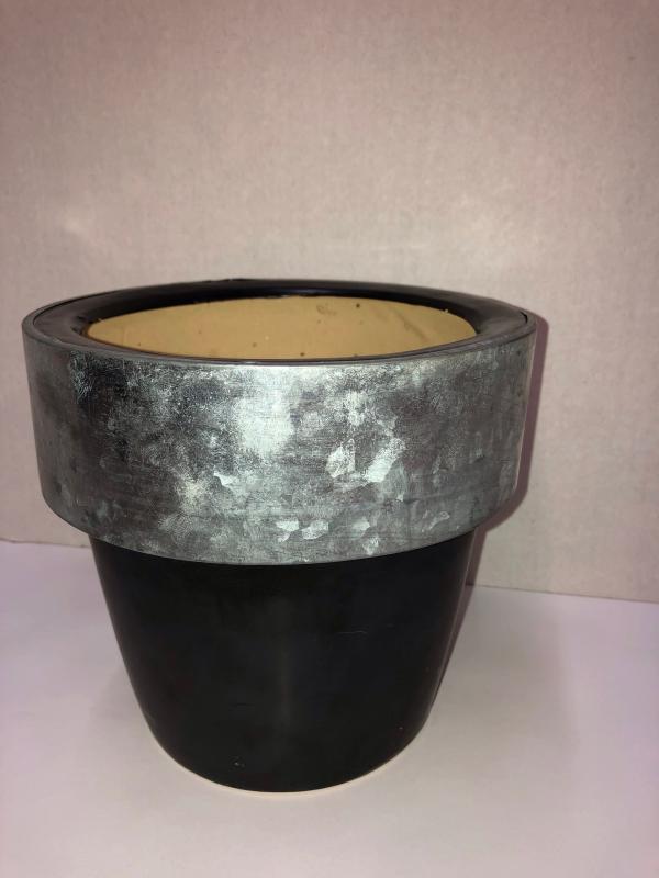 Large Gray Clay Pot