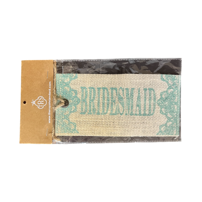 Burlap Bridesmaid Bag Tag
