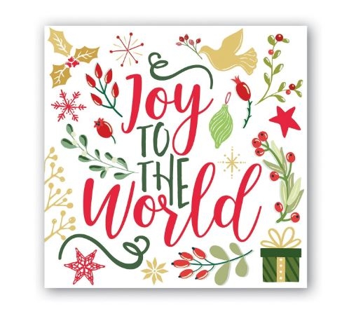 Joy to the World Cocktail Napkins