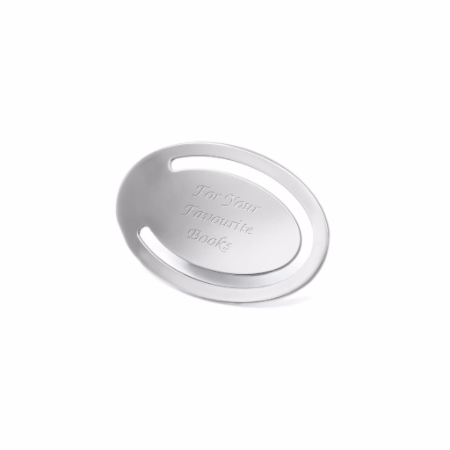 Silver Oval Bookmark