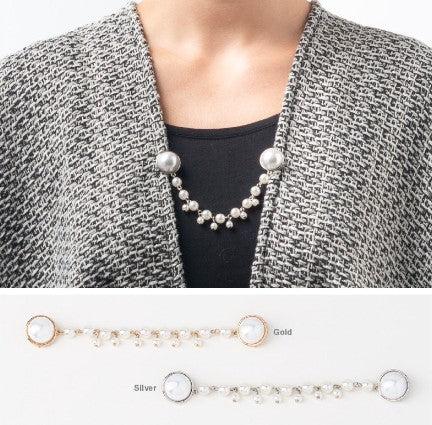 Pearl Cardigan Clip