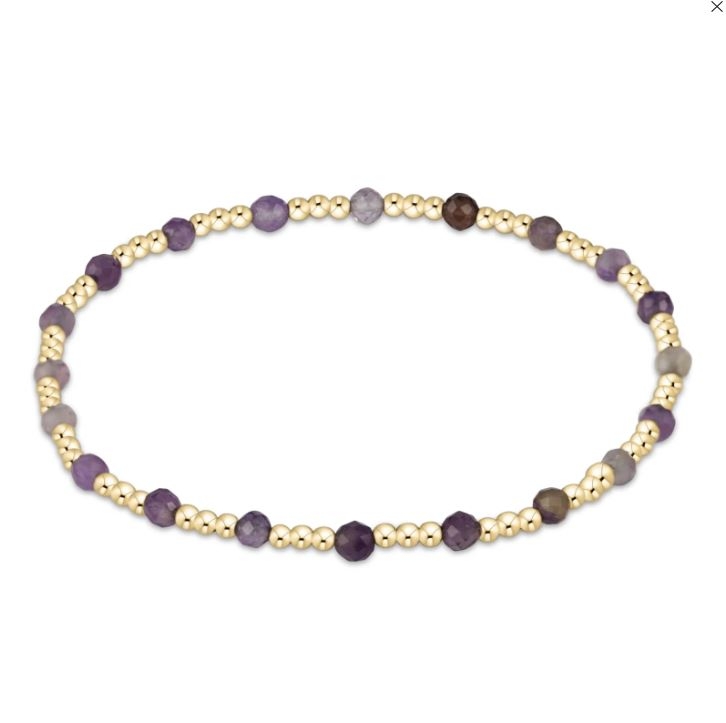 Gold Sincerity 2mm Faceted Amethyst