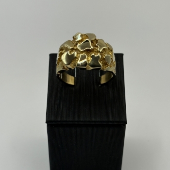 Men’s Gold Nugget Style Ring
