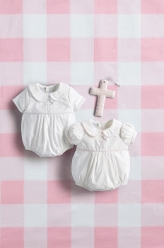 Blue Cross Poplin Bubble
