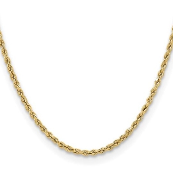 10k 3mm Solid Rope Chain